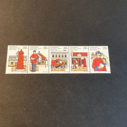 Australien postfriskt strip brevbärare
