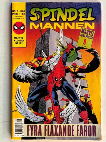 Spindelmannen - 1988:8 G-VG med poster och reklam