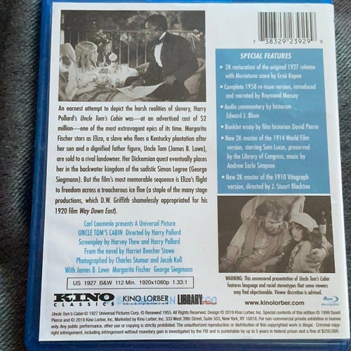 Uncle Tom's Cabin - The Definitive Edition of the 1927 Epic (Blu-ray)