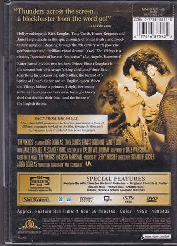 DVD / The Vikings / OBS! Reg 1, OBS! Ej svensk text / Ny & Inplastad