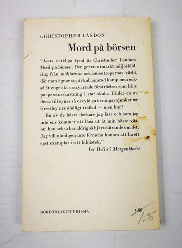 Christopher Landon - Mord på börsen (1964)