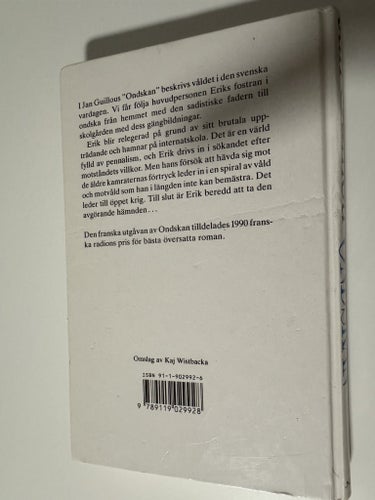 Boken Ondskan av Jan Guillou
