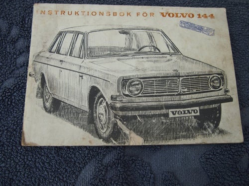 INSTRUKTIONSBOK FÖR VOLVO 144, Volvo, 1966