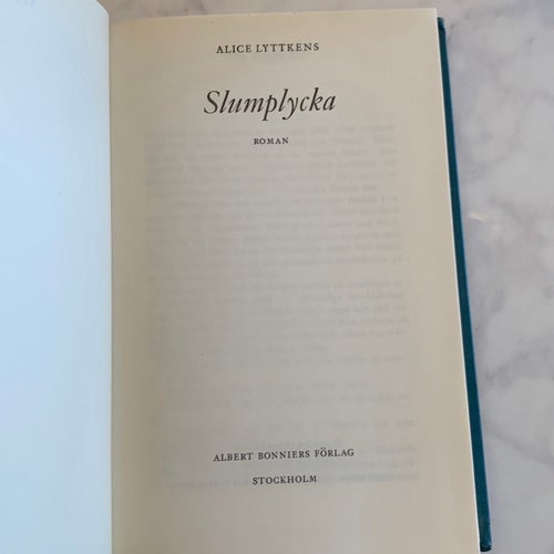 Slumplycka av Alice Lyttkens (1957)