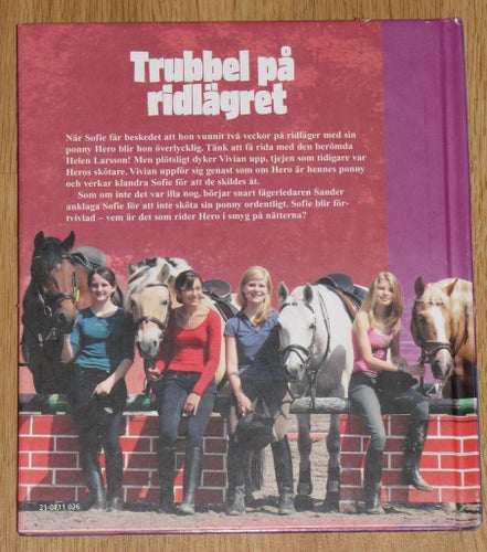 Trubbel på ridlägret Eli B. Toresen 2007 hästbok häst bok mysteriebok Pollux
