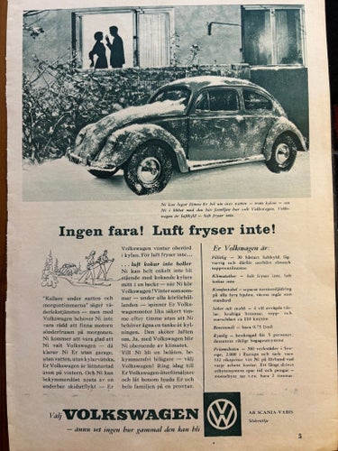 Volkswagen 1956 Annons