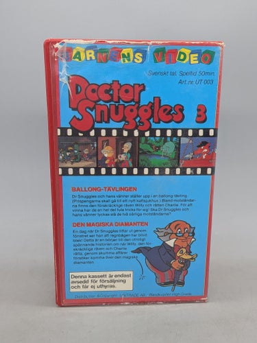 Doctor Snuggles 3 - Ballong-tävlingen & Den magiska diamanten - Svenskt tal VHS