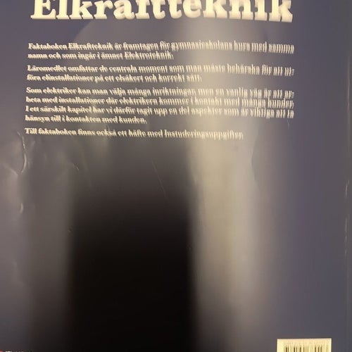 Elkraftteknik av Jan Bengtsson, Leif Blomquist, Johnny Frid