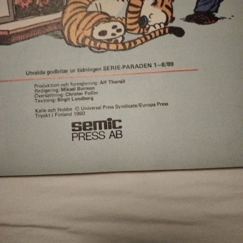 Kalle och Hobbe: Monster i sikte! av Bill Watterson, 1990