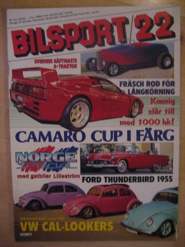 Bilsport Nr:22-1989