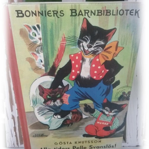 Alla tiders Pelle Svanslös barnbok Gösta Knutsson Bonniers Grafiska1978