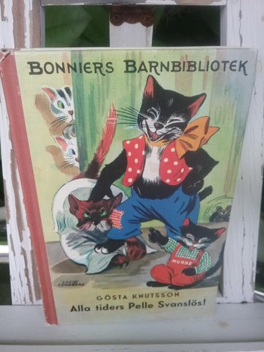 Alla tiders Pelle Svanslös barnbok Gösta Knutsson Bonniers Grafiska1978