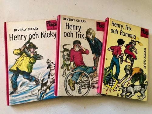 3 POP-böcker om HENRY Beverly Cleary
