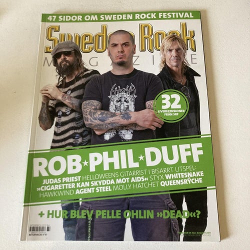 SWEDEN ROCK MAGAZINE NR.84. 2011. SWEDEN ROCK FESTIVAL, JUDAS PRIEST, STYX.