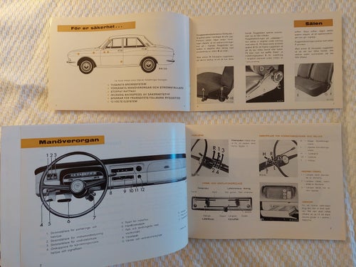 Instruktionsbok Ford 12 M 1968