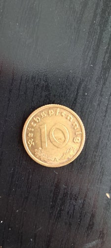 Tysk 10 Reichspfennig från 1938