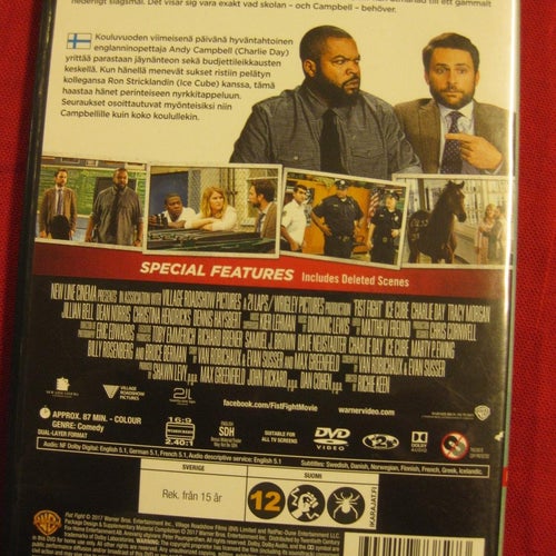FIST FIGHT - ICE CUBE, CHARLIE DAY, TRACY MORGAN, JILLIAN BELL - KOMEDI - DVD