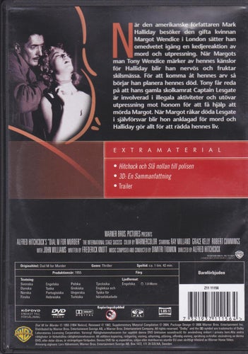 DVD / Hitchcock Guld 6 / Slå Nollan Till Polisen / Grace Kelly / Nära Nyskick