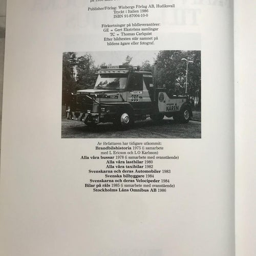 FRÅN LARMKLOCKA TILL BLÅLJUS Gert Ekström 1986