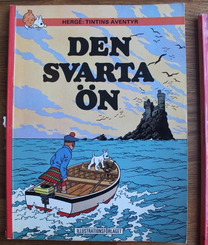 TINTIN Den svarta ön 1971 5:e UPP