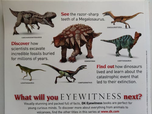 DINOSAUR - ENTER THE INCREDIBLE WORLD OF THE DINOSAURS, DAVID LAMBERT 2014