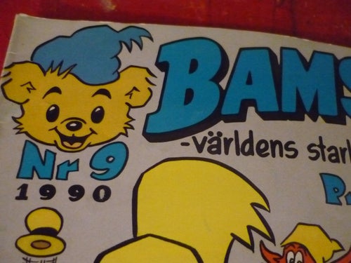 TIDNING, BAMSE, NR 9 - 1990, VÄRLDENS STARKASTE BJÖRN
