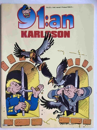 91:an Karlsson Julalbum 1987: VG-FN variant 2