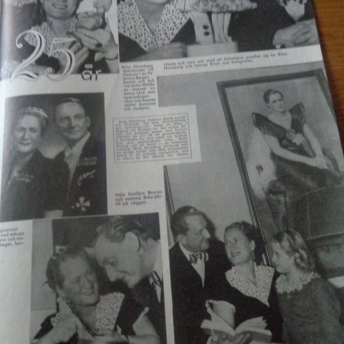 Idun 5-1949 begravning Elin Wägner, Hemma hos Bernhard Tarschys,Brita Hertzberg