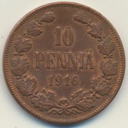 10 Pennia from 1916