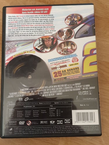 DVD-film:Will Ferell Talladega Nights The Ballad Of Ricky Bobby *Bet inom 1 mån*