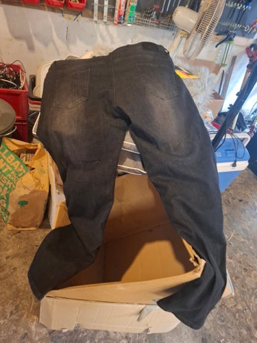 Mc-jeans med kevlar . GMS svarta jeans, storlek 48/32 kevlarjeans