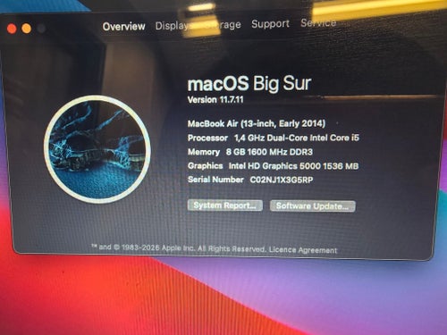 MacBook Air (13-tum, tidigt 2014)