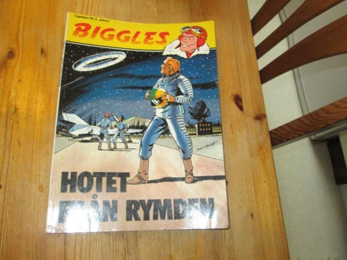 BIGGLES HOTET FRÅN RYMDEN 1:A UPPLAGA 1979