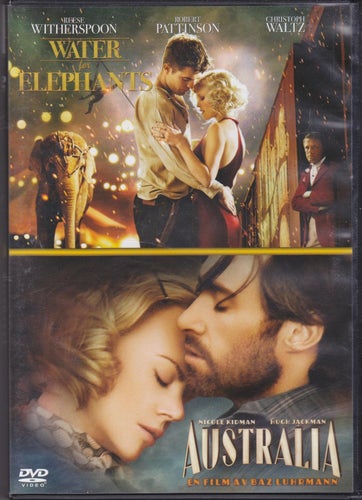DVD 2i1 / Water For Elephants + Australia / Reese Witherspoon / Fint skick