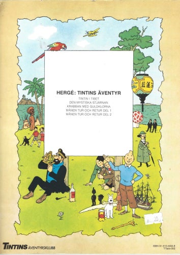 Tintin Månen tur och retur del 2 1985 skick fn