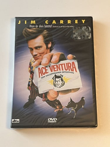 Ace Ventura - Den galopperande detektiven (1994). Inplastad DVD