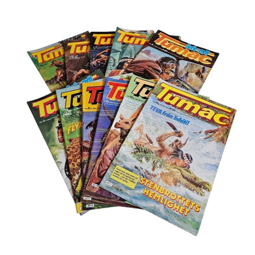 Tumac 11 St Serietidningar – svenska äventyrsserier 80-tal