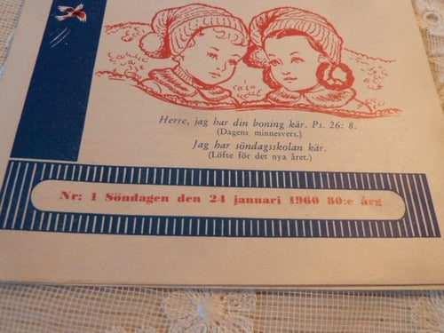 LILLA SVENSKA, BARNTIDNINGEN, 1960 NR 1, TIDNING