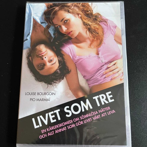 LIVET SOM TRE. DVD ROMANTISK KOMEDI FRANKRIKE -12. INPLASTAD