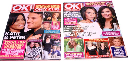 OK Magazine-2 issues included-April/December 2008/2009-NEW-Weight 1kg-FREE POST