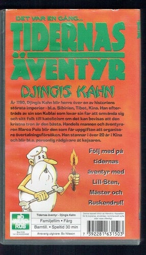 VHS - Det var en gång... Tidernas äventyr Djingis Khan