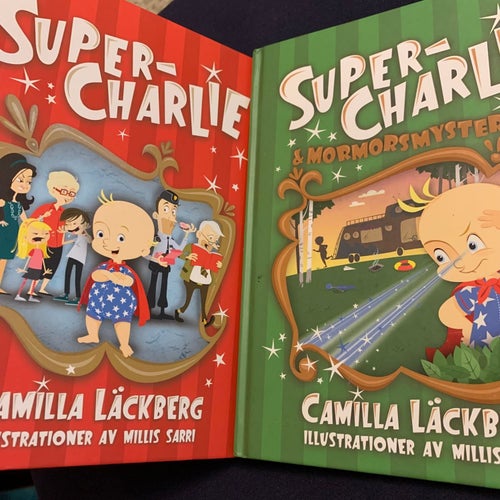 2ST BÖCKER: Super- Charlie Camilla Läckberg. I
