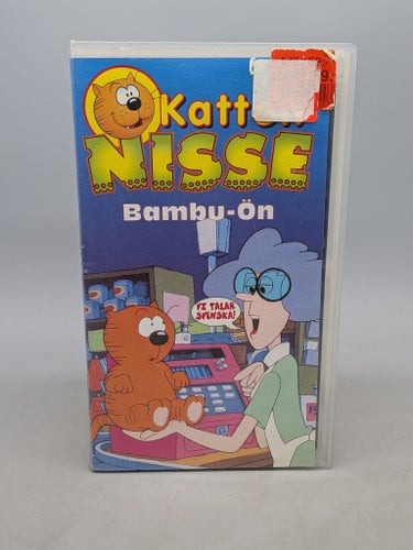 Katten Nisse Bambu-Ön - Svenskt tal - VHS