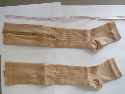 kompressionsstrumpor L/XL med dragkedja ca 48 cm lång