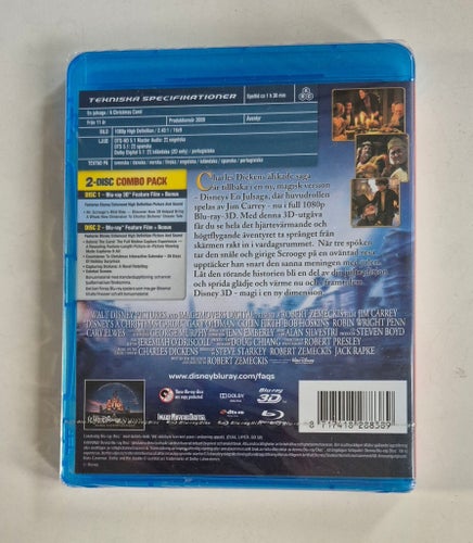 En Julsaga Blu-ray 3D + Blu-ray / Disney / Svensk Såld / Ny Inplastad / Raritet