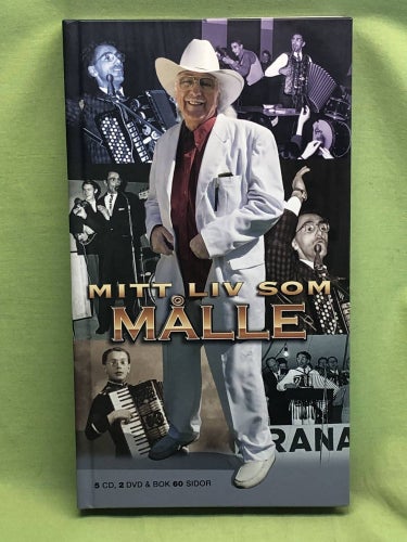 Mitt liv som Målle Lindberg - 5CD, 2 DVD & Bok 60 sidor /