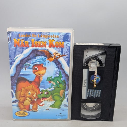 Landet För Längesedan - När isen kom - EX rental , Fd Hyrfilm - Svenskt tal VHS