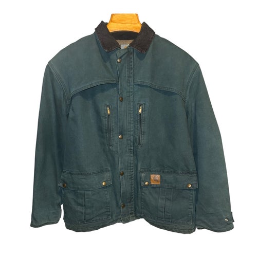 1999 | Carhartt | C10 | HTG/Hunter Green | mountain coat | duck canvas | 90s