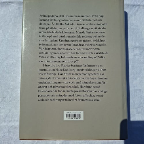 Hundra år i Sverige av Hans Dahlberg, 1999