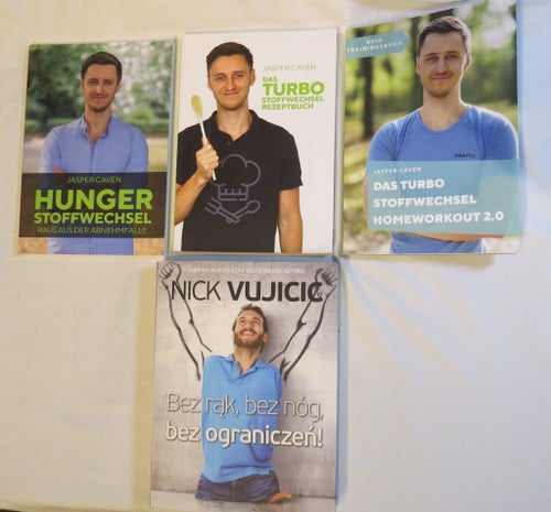 4 Tyska böcker - Hunger Stoffwechsel Raus aus der Abnehmfalle - Jasper Caven